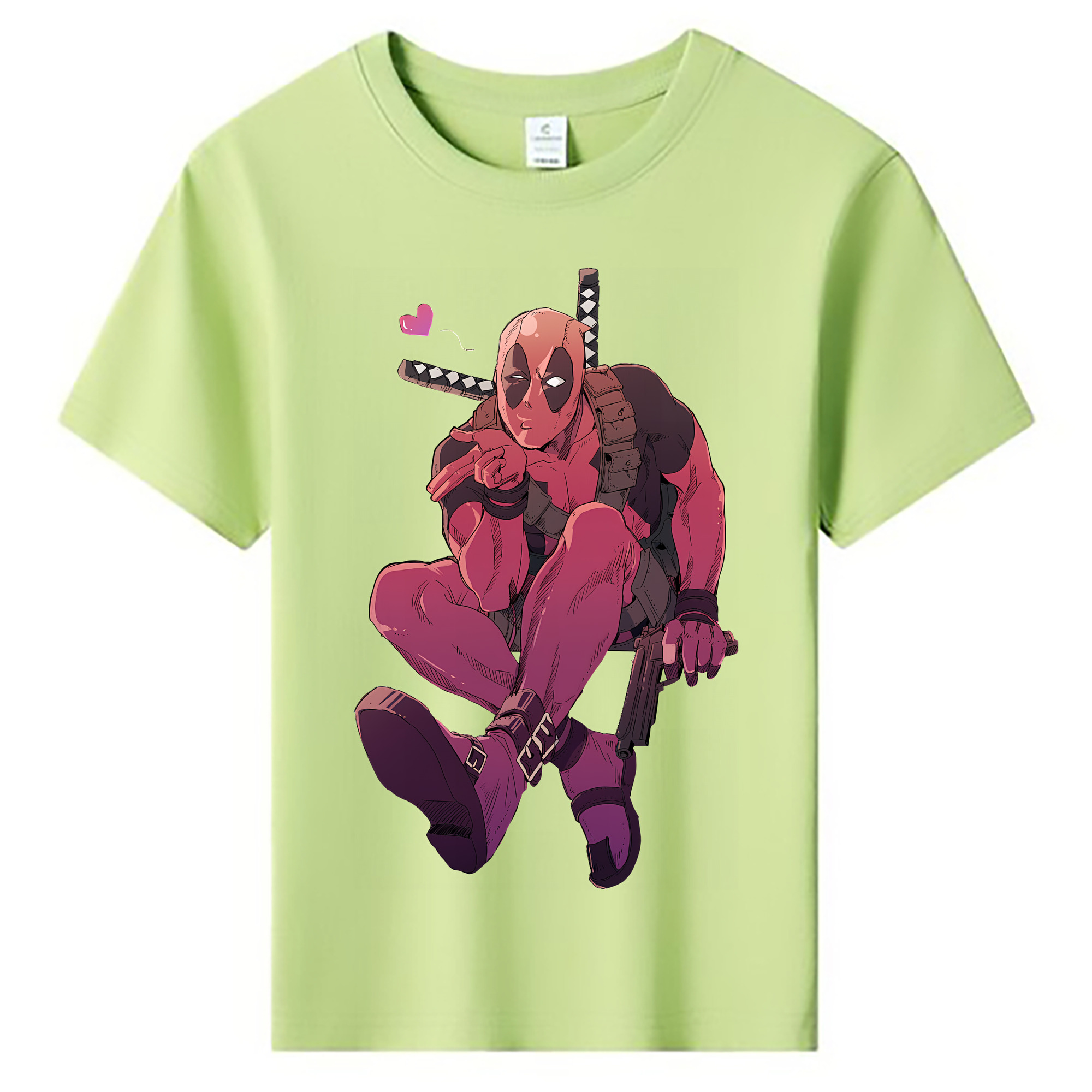 （画像用） Deadpool デッドプール 綿100％キッズTシャツ（フロントプリント）